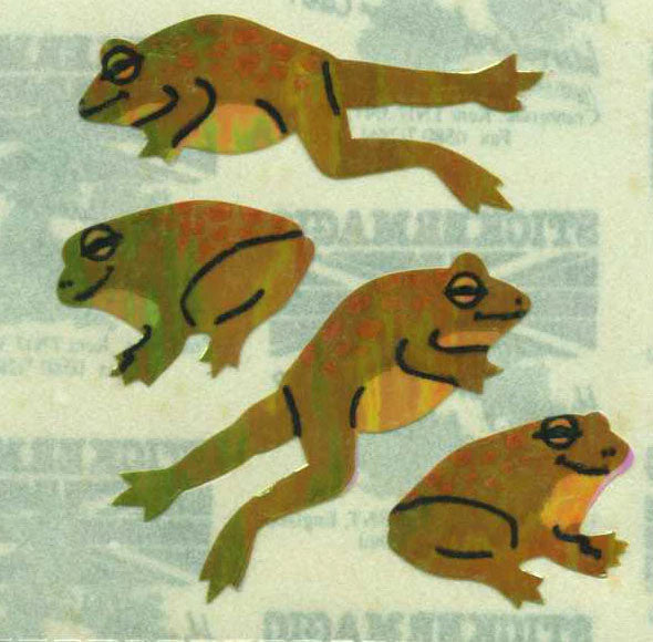 Four Fantastic Frogs - Pearlie Stickers