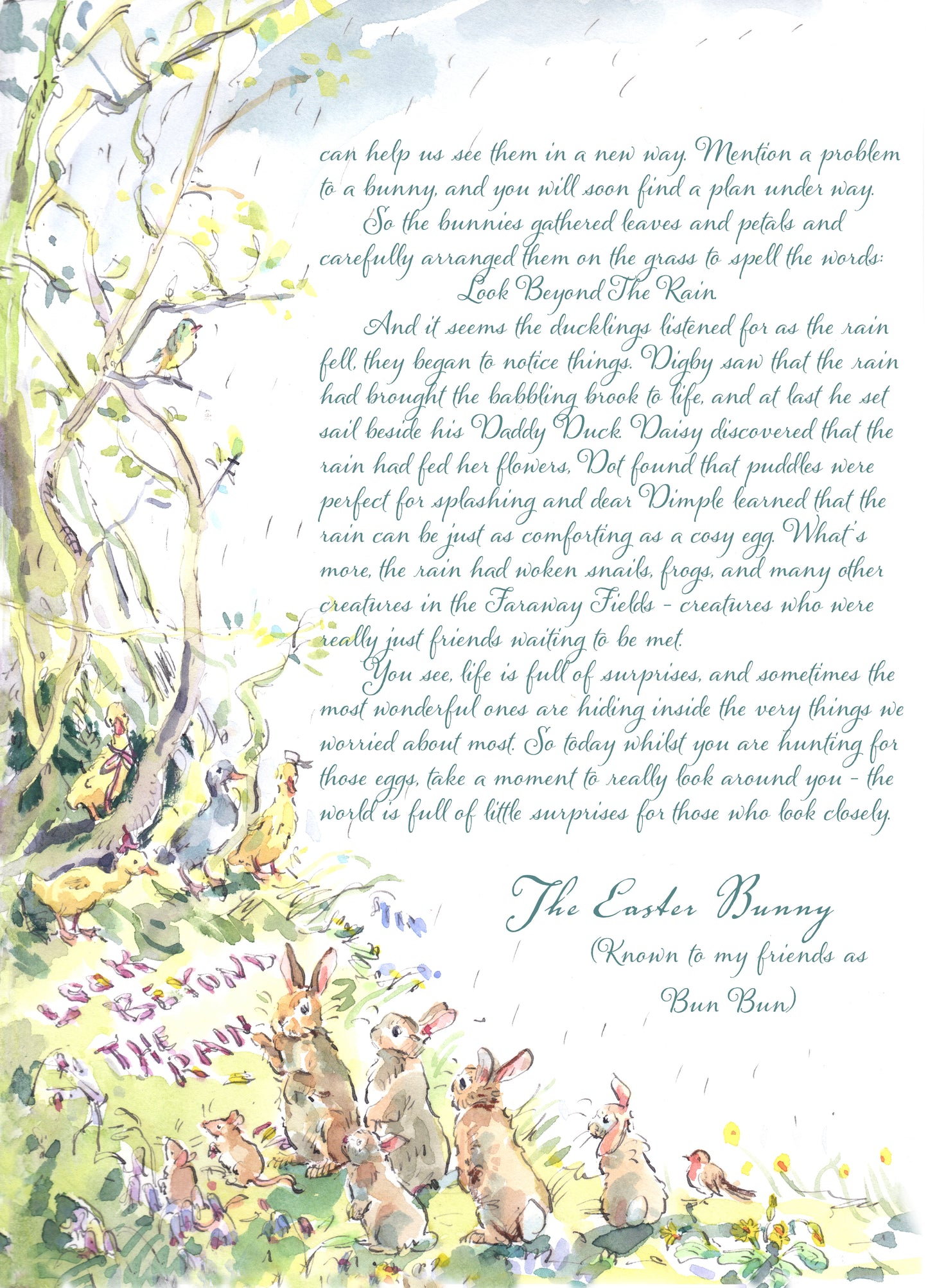 Letter from The Easter Bunny