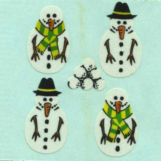 Four Super Snowmen - Paper stickers