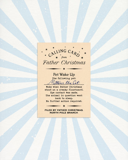 Calling Card from Father Christmas