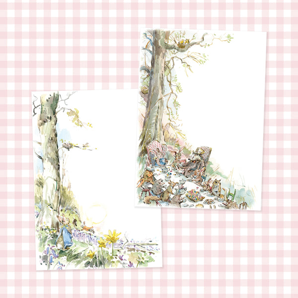 Set of Easter Bunny Writing Paper