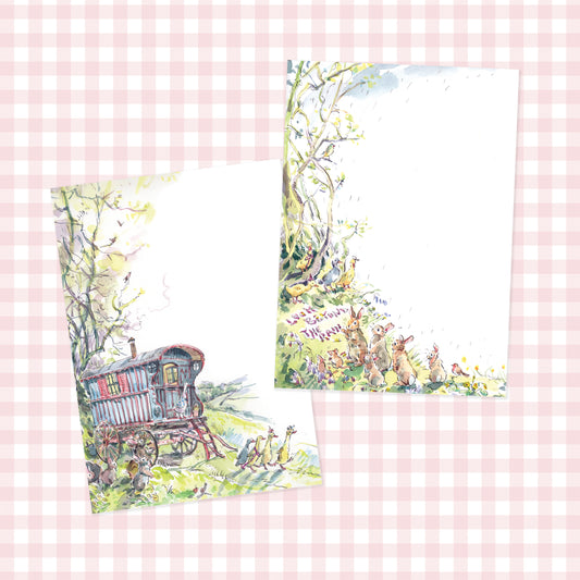 Set of Easter Bunny Writing Paper