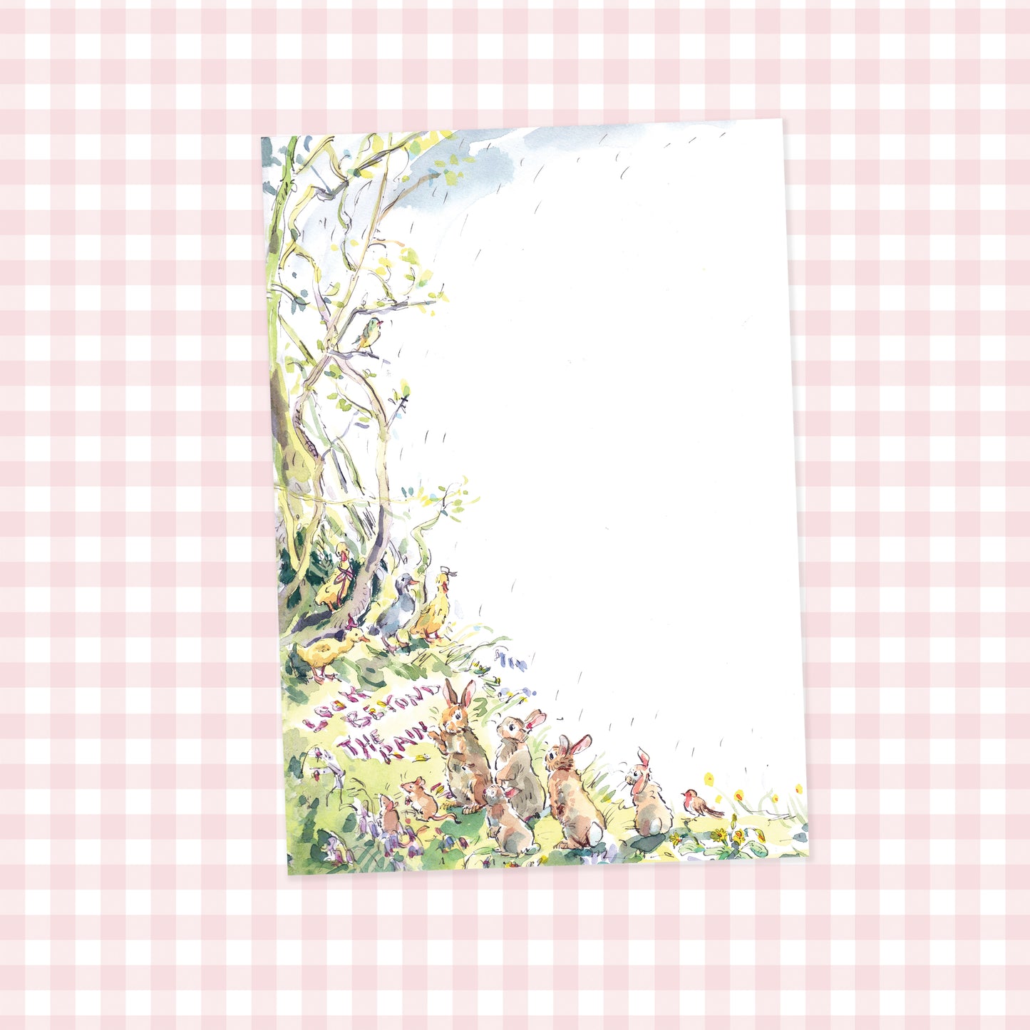 Set of Easter Bunny Writing Paper