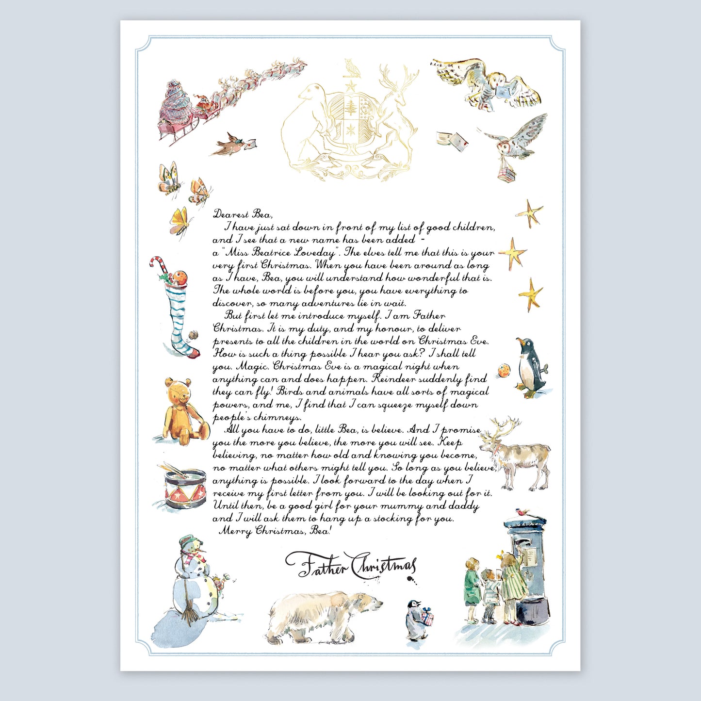 Baby's First Christmas Letter