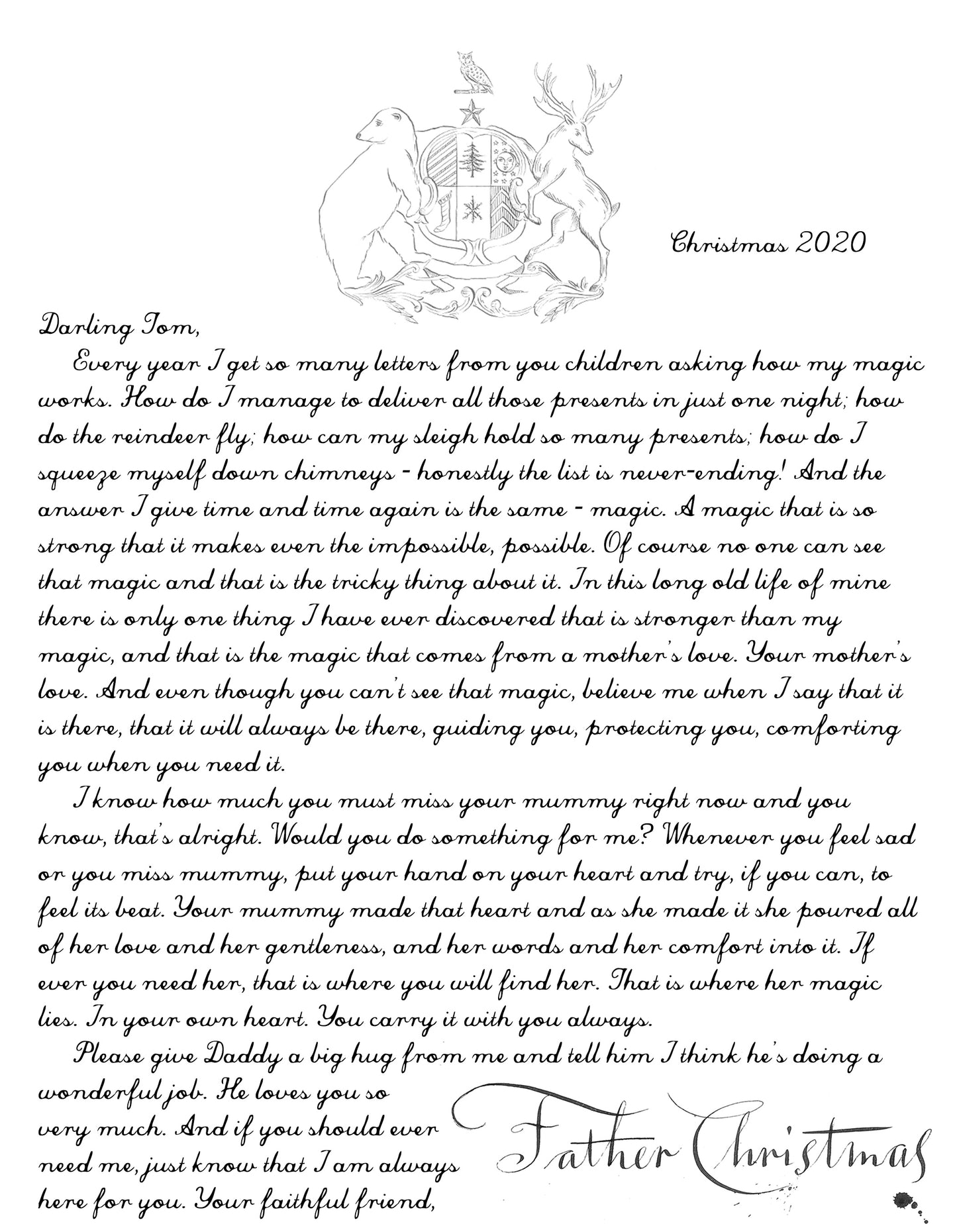 The Heart Letter - Loss of a Loved One - Magic Address
